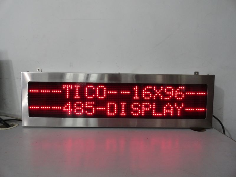 PLC Based Single Color Moving Message Display 